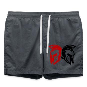Spartan Symbol Team Gladiator - Swim Trunks - anthracite - Front - AI Model Male 185 light (185cm)