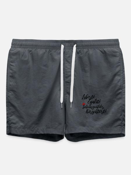 Liberte Egalite Schwarzwälder Kirschtorte - Badeshorts - Anthrazit