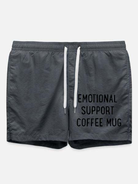 Emotional Support Coffee Mug - Swim Trunks - anthracite