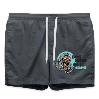poils de chien, je m’en fiche - Short de bain - charbon - Devant - AI Model Male 185 light (185cm)