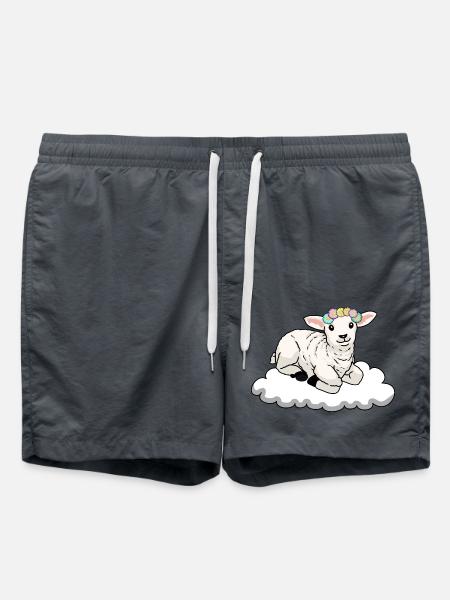 Schaf Schafe - Badeshorts - Anthrazit