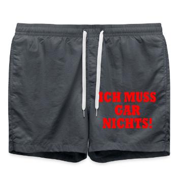 I don't have to do anything - Swim Trunks - anthracite - Front - AI Model Male 185 light (185cm)