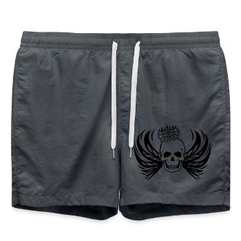 skull king - Badeshorts - Anthrazit - Vorne - AI Model Male 185 light (185cm)