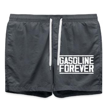 Gasoline Forever - Swim Trunks - anthracite - Front - AI Model Male 185 light (185cm)