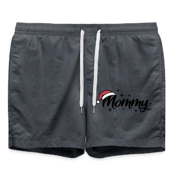 Chapeau de Noël Maman Maman - Short de bain - charbon - Devant - AI Model Male 185 light (185cm)