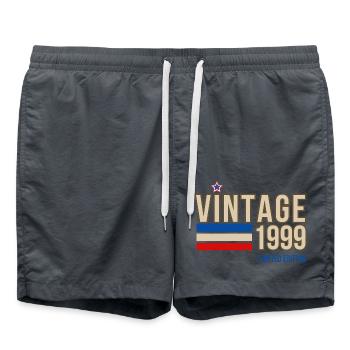 Vintage 1999 limited edition - Swim Trunks - anthracite - Front - AI Model Male 185 light (185cm)