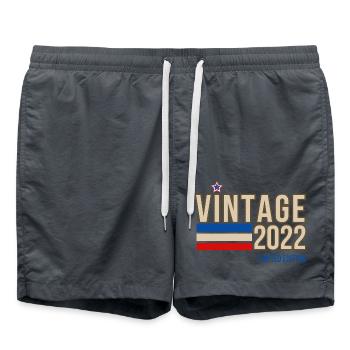 Jahrgang 2022 limitierte Auflage - Badeshorts - Anthrazit - Vorne - AI Model Male 185 light (185cm)