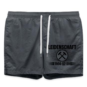 Erzgebirge Leidenschaft - Badeshorts - Anthrazit - Vorne - AI Model Male 185 light (185cm)