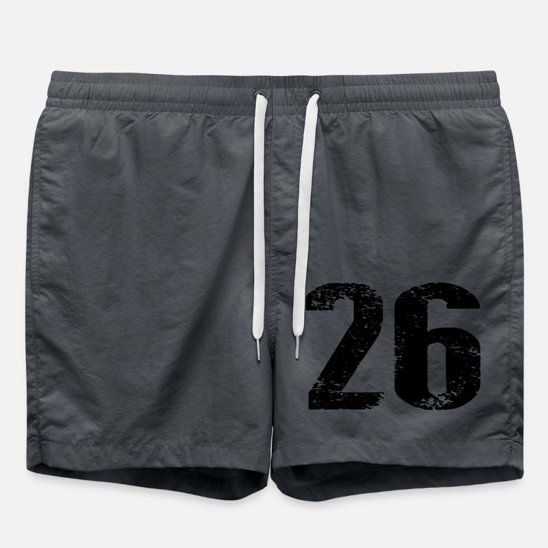 26 Number Jersey - Swim Trunks - anthracite