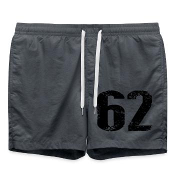 Maillot à 62 numéros - Short de bain - charbon - Devant - AI Model Male 185 light (185cm)