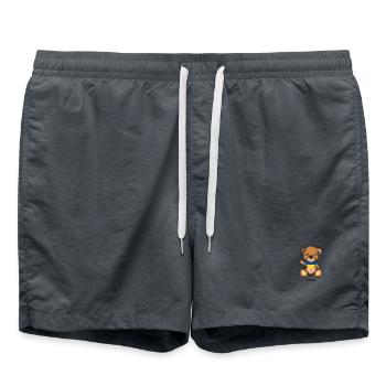 Pixel Bear Ukraine - Swim Trunks - anthracite - Front - AI Model Male 185 light (185cm)