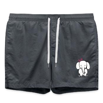 Elephant smile - Badeshorts - Anthrazit - Vorne - AI Model Male 185 light (185cm)
