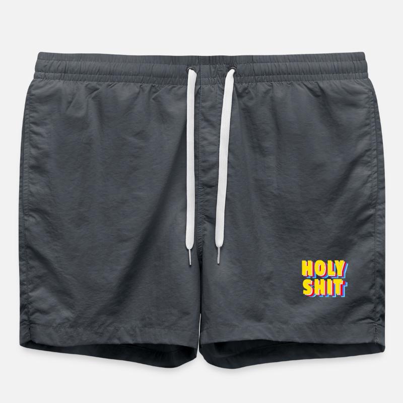 Holy Shit - - Swim Trunks - anthracite