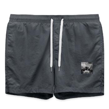Wunderbare schwarze Pferde - Badeshorts - Anthrazit - Vorne - AI Model Male 185 light (185cm)