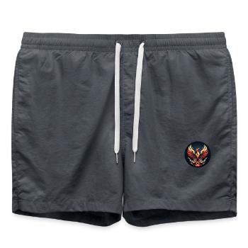 Phönix Feuerflügel Logo - Badeshorts - Anthrazit - Vorne - AI Model Male 185 light (185cm)