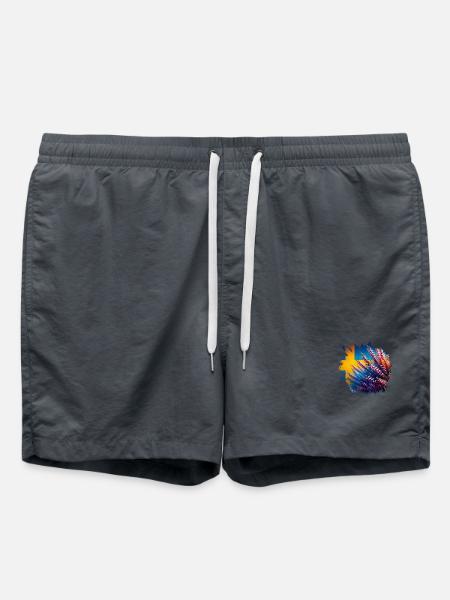 Heather - Västergötland Landscape Flowers Sweden - Swim Trunks - anthracite