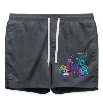 Cyclisme au néon - Short de bain - charbon - Devant - AI Model Male 185 light (185cm)