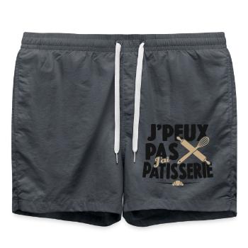 Je Peux Pas J'ai Pâtisserie - Short de bain - charbon - Devant - AI Model Male 185 light (185cm)