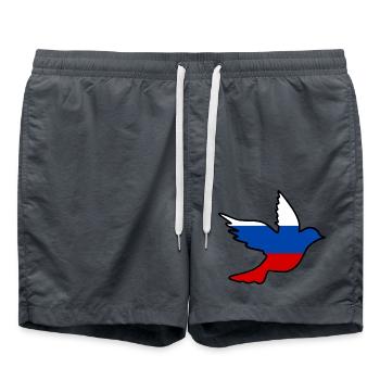 Russland - Badeshorts - Anthrazit - Vorne - AI Model Male 185 light (185cm)