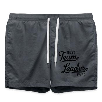 best team leader - Badeshorts - Anthrazit - Vorne - AI Model Male 185 light (185cm)