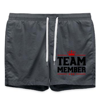 Membre de l’équipe Krone - Short de bain - charbon - Devant - AI Model Male 185 light (185cm)