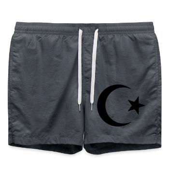 Islam - Badeshorts - Anthrazit - Vorne - AI Model Male 185 light (185cm)