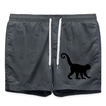 Silhouette de singe - Short de bain - charbon - Devant - AI Model Male 185 light (185cm)