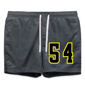 54 Number Leotard - Swim Trunks - anthracite - Front - AI Model Male 185 light (185cm)