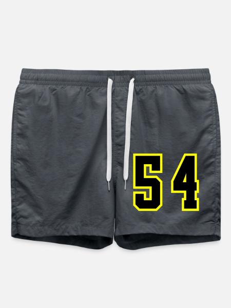 54 Zahl Trikot - Badeshorts - Anthrazit