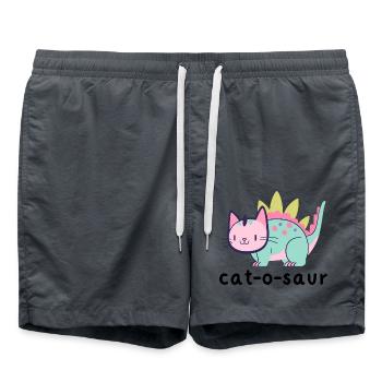 Cat-O-Saur - Swim Trunks - anthracite - Front - AI Model Male 185 light (185cm)