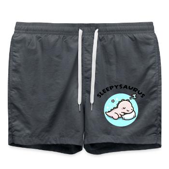 Sleepysaurus Official Sleep Outfit Chemise de nuit - Short de bain - charbon - Devant - AI Model Male 185 light (185cm)
