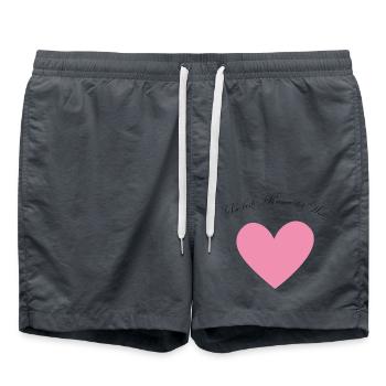 The best mom in the world - Swim Trunks - anthracite - Front - AI Model Male 185 light (185cm)