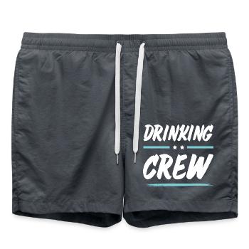 Drinking Crew - Badeshorts - Anthrazit - Vorne - AI Model Male 185 light (185cm)