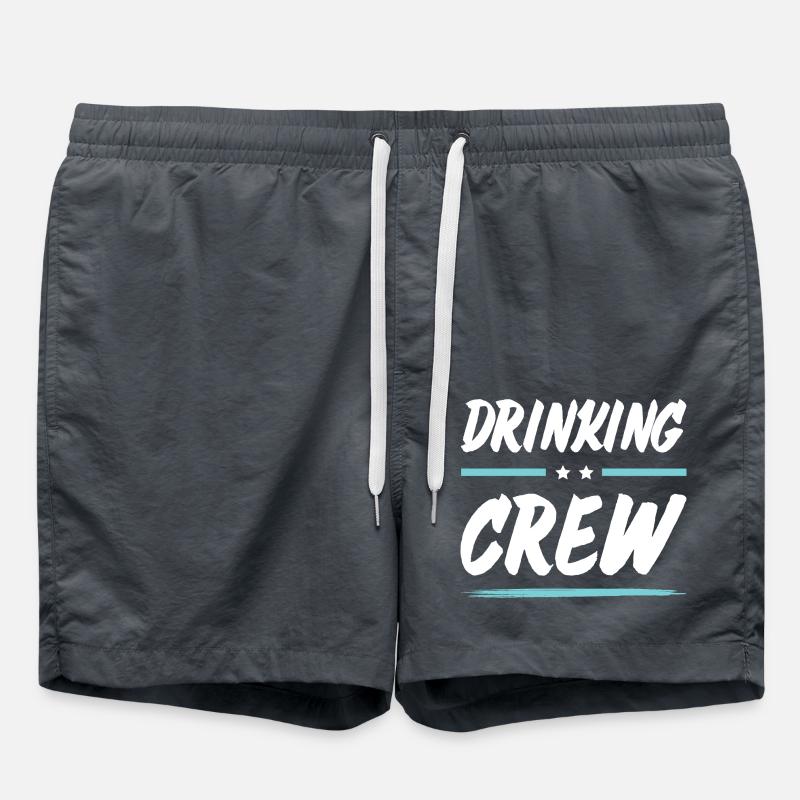 Drinking Crew - Swim Trunks - anthracite