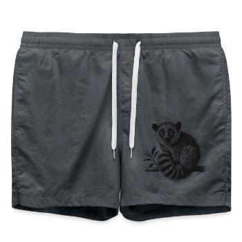 Lemurs - Swim Trunks - anthracite - Front - AI Model Male 185 light (185cm)