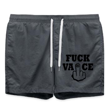 fuck vance - Badeshorts - Anthrazit - Vorne - AI Model Male 185 light (185cm)