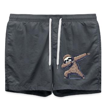 Dabbing paresseux - Short de bain - charbon - Devant - AI Model Male 185 light (185cm)