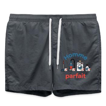 Perfect man - Swim Trunks - anthracite - Front - AI Model Male 185 light (185cm)