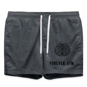 FOREVER. GYM. - Badeshorts - Anthrazit - Vorne - AI Model Male 185 light (185cm)