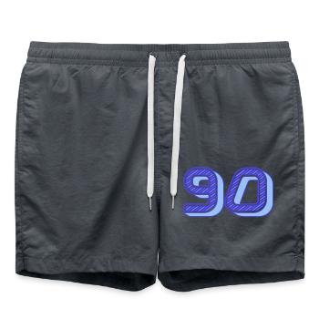 90. 90 YEARS. 90th ANNIVERSARY. 90 YEARS ANNIVERSARY. - Swim Trunks - anthracite - Front - AI Model Male 185 light (185cm)