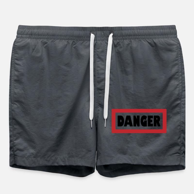 Warning: Stylishly - Swim Trunks - anthracite