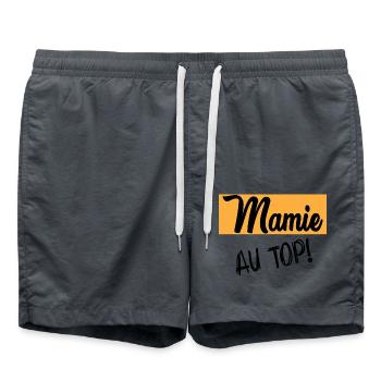 MAMIE - Short de bain - charbon - Devant - AI Model Male 185 light (185cm)
