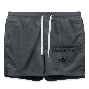 Grammatik unter Druck - Badeshorts - Anthrazit - Vorne - AI Model Male 185 light (185cm)