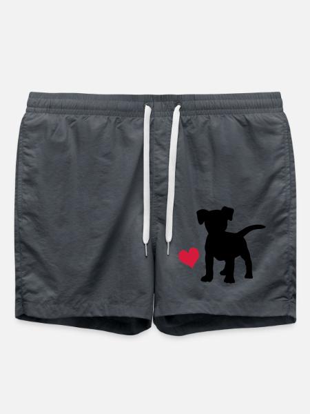 Jack Russell Terrier - Badeshorts - Anthrazit