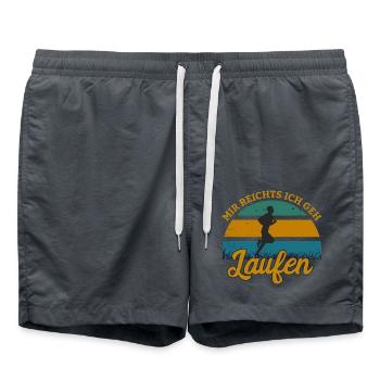Mir Reichts ich geh Laufen - Badeshorts - Anthrazit - Vorne - AI Model Male 185 light (185cm)