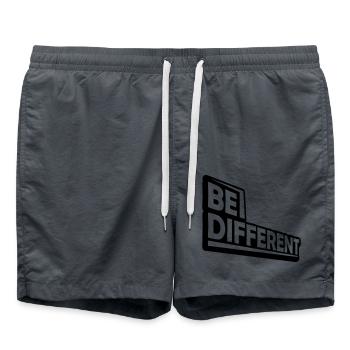 Be different Logo Design - Swim Trunks - anthracite - Front - AI Model Male 185 light (185cm)