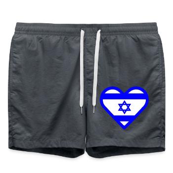 Israël - Short de bain - charbon - Devant - AI Model Male 185 light (185cm)