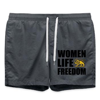 Women life freedom - Short de bain - charbon - Devant - AI Model Male 185 light (185cm)