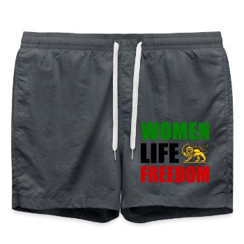 Women life freedom - Short de bain - charbon - Devant - AI Model Male 185 light (185cm)