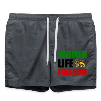 Women life freedom - Short de bain - charbon - Devant - AI Model Male 185 light (185cm)